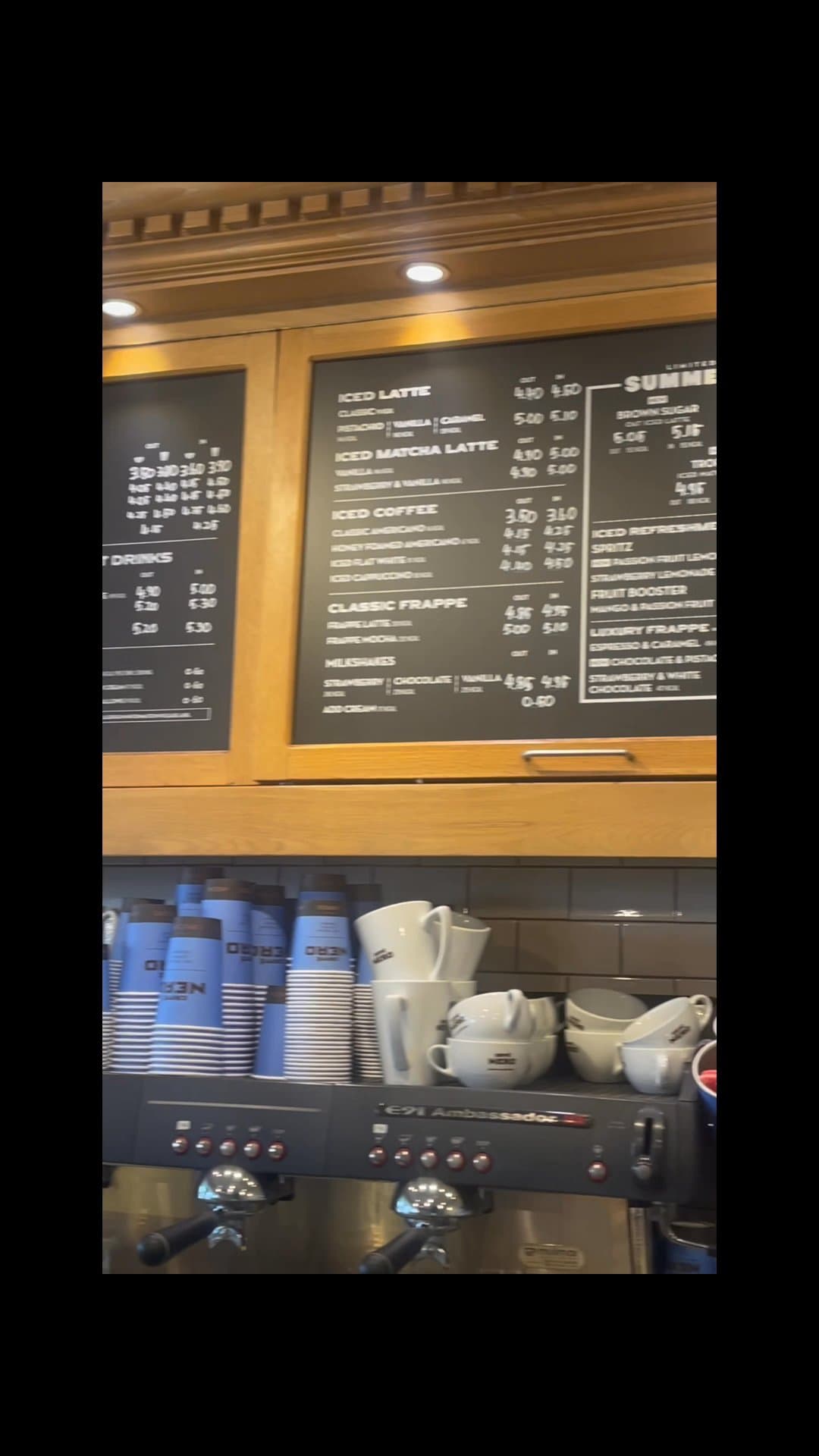 Video review of Caffè Nero by Adventurer in London